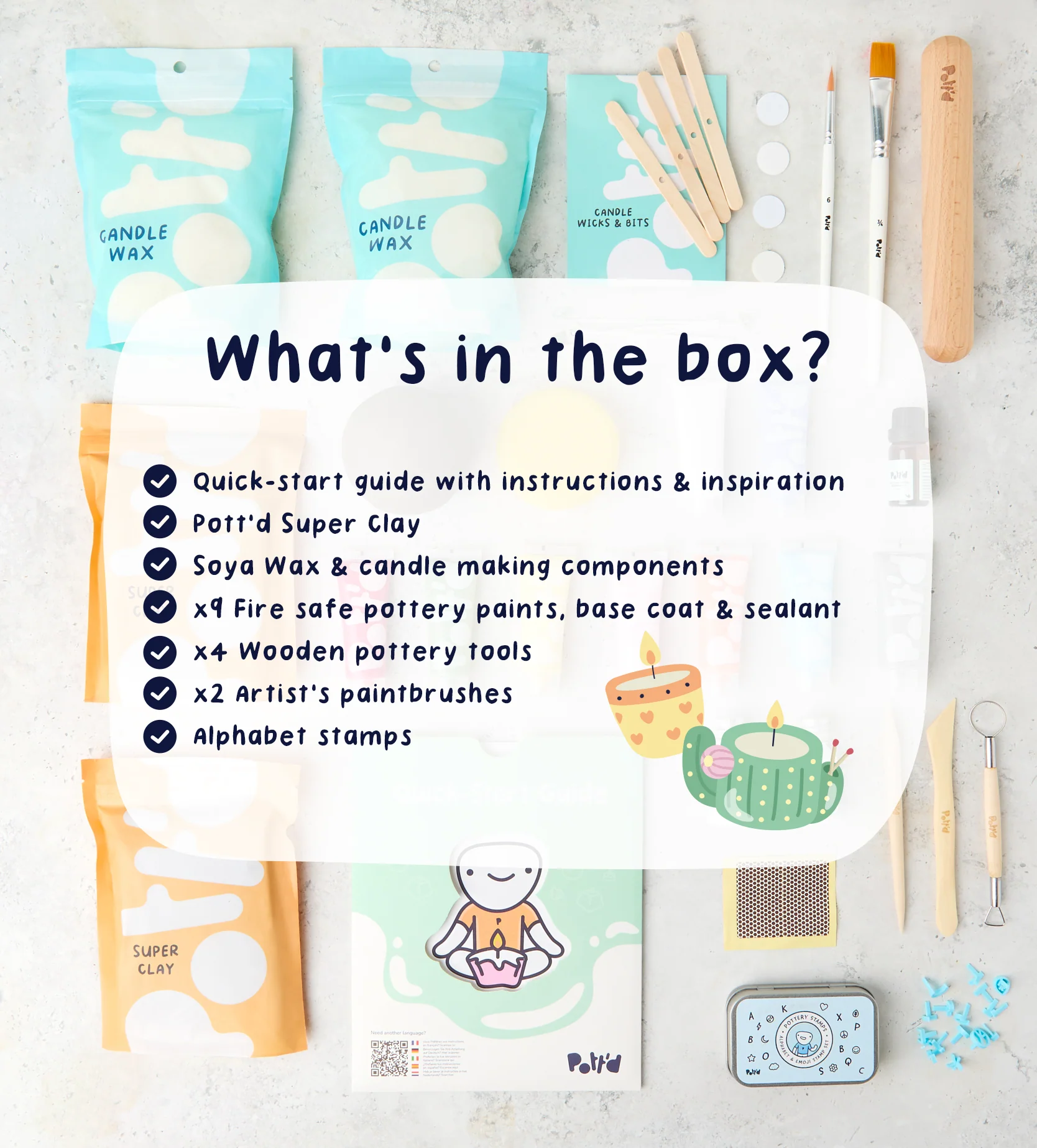Home Pottery Candle Making Kit - Image 3