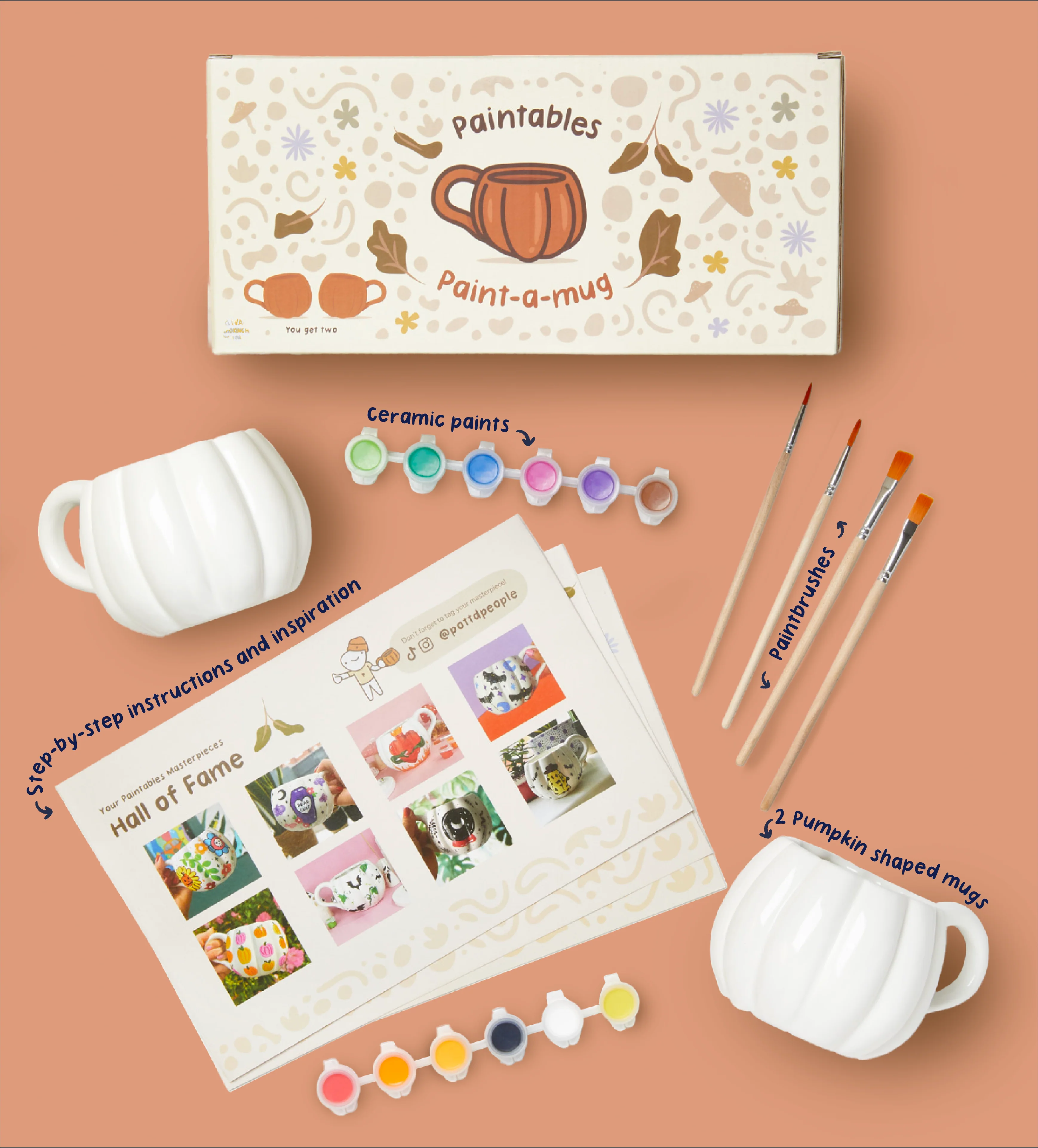 Pumpkin Paint-a-Mug x2 - Image 5