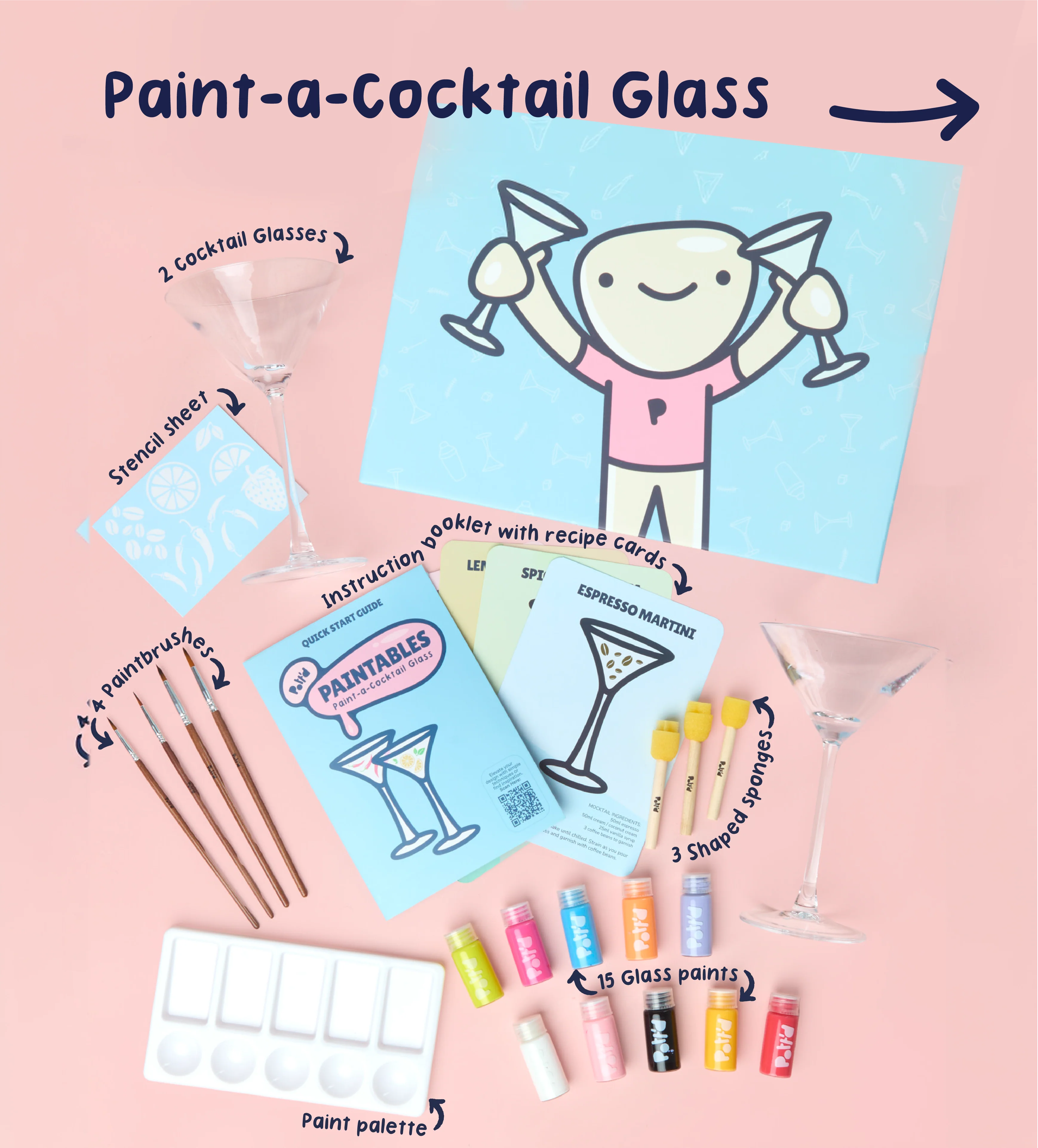 Sip & Style Bundle: Cocktail & Wine Glasses - Image 5